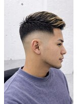 メンズ ラピス(Men's Lapis)&nbsp;渋谷 メンズ フェード×ホワイトメッシュ