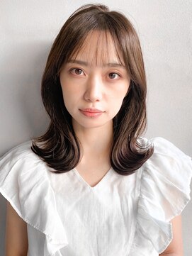 リヤン 表参道(lyann) 似合わせカットセミディ薄めバング愛されうるツヤうる艶髪