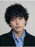 原宿メンズパーマルーズパーマシャドウパーマッシュウルフゆるめ
