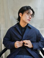 ノラ シブヤ(NORA) ”嶋津”大人メンズパーマセンターパート無造作パーマ