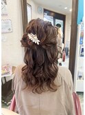 ハーフアップ