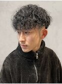 カット＋骨格補正ツーブロックパーマ