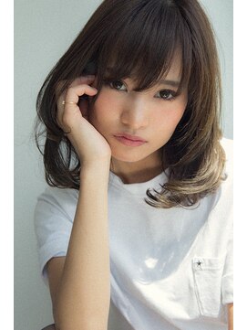 ユーフォリア 銀座本店(Euphoria) 【Ｅｕｐｈｏｒｉａ銀座本店】くびれミディにおしゃれバング篠崎