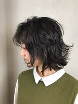 ラトリエ ブロカント 立川北口店(L'atelier BROCANTE)&nbsp;くびれセミディ 外ハネ アディクシーカラー ひし形