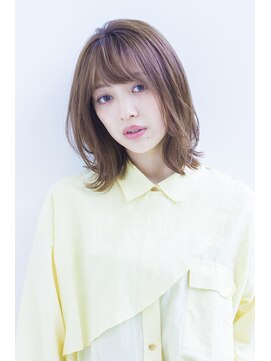 ラフ フロム ガーデン(Laf from GARDEN) 【寺尾拓巳】大人かわいいラベンダーベージュくびれミディアム