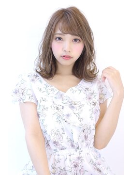 オーロ 宝塚店(ORO) イメチェン前髪ひし形シルエットくびれエアリーミディ