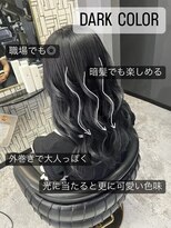 アローズ 久留米店(arose)&nbsp;黒髪髪質改善カラーナチュラルウェーブロングヘア20代30代40代