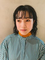 ネイビー(nvy)&nbsp;黒髪パーマ