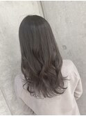 ブリーチなし透明感カラーシルバーグレージュ　おおたかの森