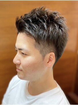 ケースタイル ヘアスタジオ 神保町店(K STYLE HAIR STUDIO) アップバング/束感ショート/スーツ/メンズカット/神保町/パーマ