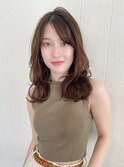 斜めバング/ヘルシースタイル/ニュアンスカラー/小顔/バング