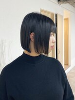 トト 船橋店(toto.)&nbsp;黒髪/グレーベージュ/レイヤーロング/前髪パーマ[西船橋/津田沼]