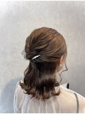 ハーフアップ