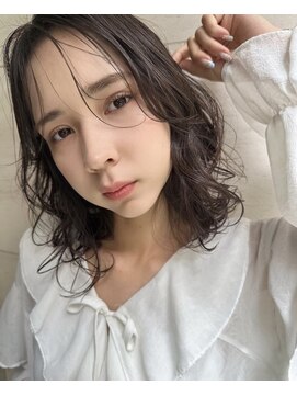 ラレイ ハラジュク(Lalei harajuku) 【白岩】ミディアムレイヤー×ニュアンスパーマ