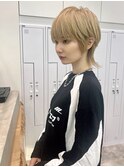 ハイトーンショートウルフ　ウルフカット