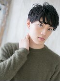 カジュアルなゆるふわ巻き刈り上げマッシュパーマb新所沢