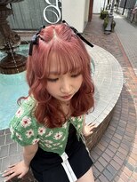 ジュエム(jouerm)&nbsp;レイヤーカット冬カラーハイトーンブリーチカラーミルクティー