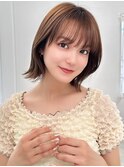 【La fith】外ハネボブ×ブリーチなし×ヘーゼルブラウン