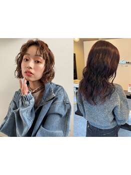 デザインパーマ～お悩み解消パーマの提案まで。一度かけるとやみつきのお手軽スタイリングへ[安城/南安城]