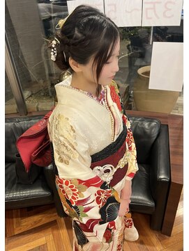 ファーレンピュアスウィート(fahren-pure-suite) 成人式水引アップスタイル