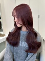 ベレーザ 渋谷(BELEZA) 13370髪質改善チェリーレッド黒髪アッシュブラックワインレッド