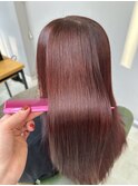 ＊髪質改善カラー_カシスレッド_m191