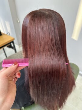 ヘアーアンドビューティーザ エフ(Hair Beauty the F) ＊髪質改善カラー_カシスレッド_m191