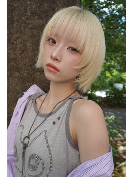 ヴェルダ 池袋店(verda) ホワイトブロンド×ボブレイヤー【shion】