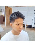 ローフェードカット　スパイキーショート