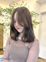 グリップ(GRIP)&nbsp;ブリーチなしカラーブラウンベージュ透明感顔まわりカット