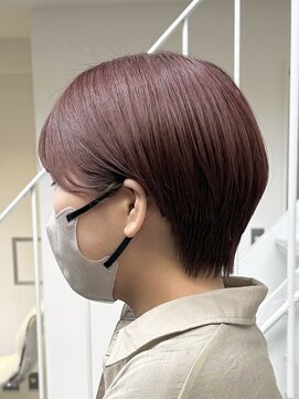 ルイ(ROUIS produced by LUCK 津田沼) ラベンダーベージュ/ピンクブラウン/似合わせカット/ショート