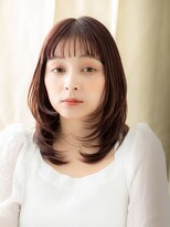 モッズヘア 上尾西口店(mod's hair)&nbsp;ココアブラウン/ミディアムレイヤー/ハッシュカットe