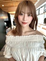 ケーツー心斎橋 クイーンズガーデン バイ ケーツー(K two QUEEN'S GARDEN by K two)&nbsp;透明感ブラウンベージュ/レイヤーカット/ミディアム