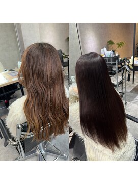 サクラ 岐阜(SAKURA) 縮毛矯正×髪質改善カラーで艶髪へ! 岐阜美容室