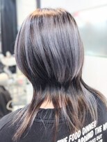 ヘアースタジオ ジェイワン(hair studio J ONE) 30代40代50代 ウルフレイヤーボブ ブリーチ 白髪ぼかし
