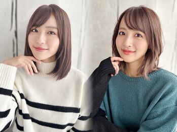 ビアンコ(bianco produce by L'Aube)の写真/【千早駅5分★駐車場完備】いつでも可愛くいたい☆【カラー+カット￥7900】何度でも利用OK！【千早/千早駅】