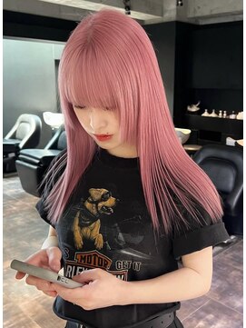 ノエ 心斎橋(Noe) ピンクカラー ハイトーン ダブルカラー ピンクベージュ【LIRA】