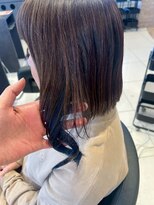 アース 南福島店(HAIR&MAKE EARTH)&nbsp;インナーカラー×ブルー