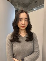 カノエ(canoe) グレージュカラー顔周りレイヤー20代~50代【西新大濠荒戸】