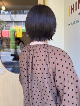 ヒントステーション(HINTSTATION) 〈浅草 半個室〉レイヤーボブ×オリーブブラウン