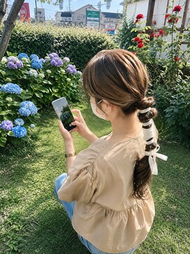 ラボア(La'BOA) ゆるっとお出かけポニーテール♪