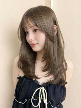 コート 青山(Cote) Coteレイヤーカット/ミディアムヘア/オリーブベージュ