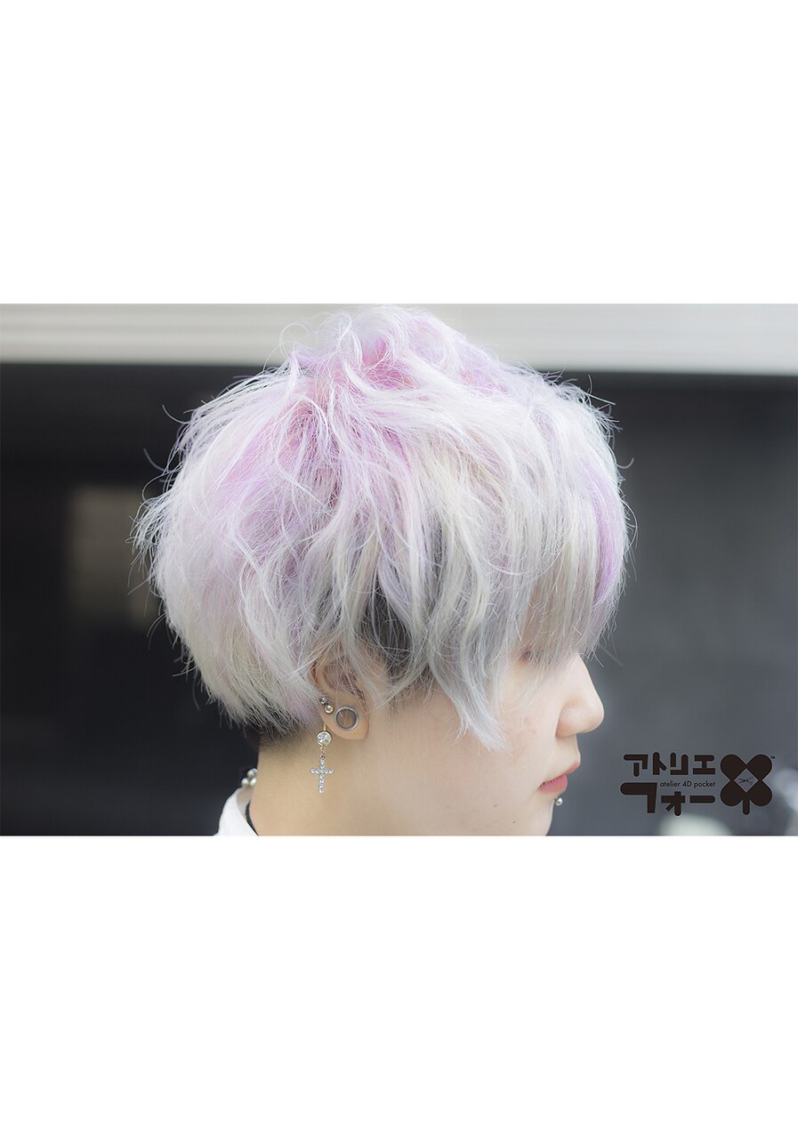 PITD ホワイト・ピンクグラデーション ショートボード