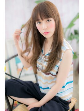 ヘアアンドビューティー ミック(Hair & Beauty miq) 目力UP！厚めバングのドーリーロングb(miq阿佐ヶ谷)