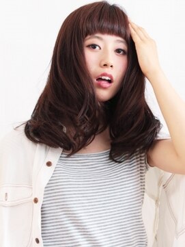 アミ 橋本(amie) マユ上バングホイップシフォンカールセミディ[橋本駅]