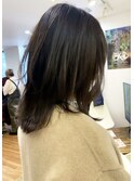 #ウルフボブ#レイヤー#ミルクティーグレージュ#耳かけカット