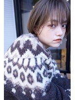 ウィーブス セタガヤ(weaves -SETAGAYA-) グレージュカラー×斜めバング［weaves-SETAGAYA-］