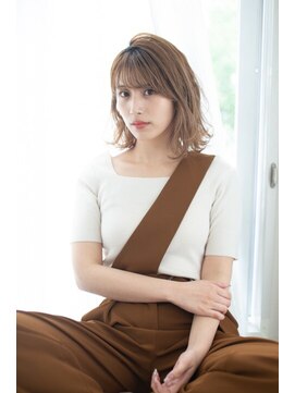 ボヌール 蒲田東口店(Bonheur) アッシュブラウン×ミディアムパーマスタイル
