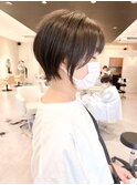丸みショート/ショート/ショートボブ/ボブ/ミニボブ/黒髪