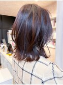 福山イルミナカラー人気caaryくびれ切りっぱなしピンクブラウン
